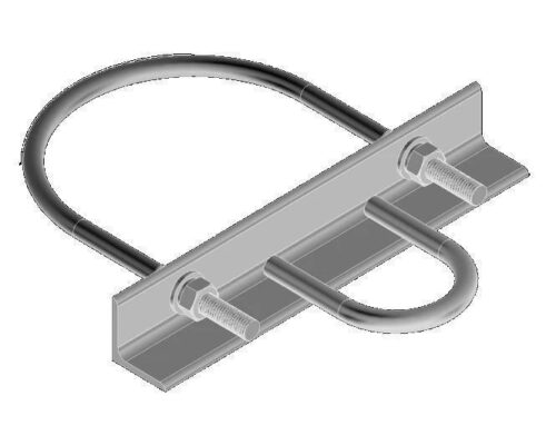 Ansamblu de Prindere pe Stalp cu Bratara AUB SC15014