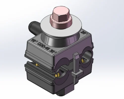 Clema de Derivatie cu Dinti Pentru Bransamente CDD45