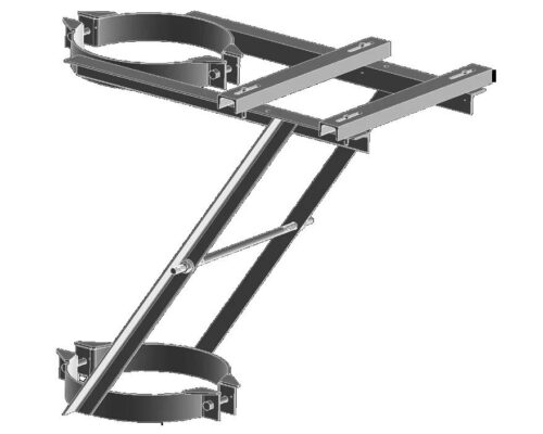 Platforma transformator pe un stalp fara balustrada PTr 16-63 KVA