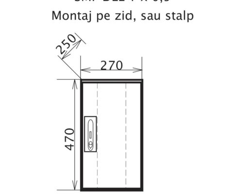SMI-DEE 1X05 Montaj pe Zid sau Stalp