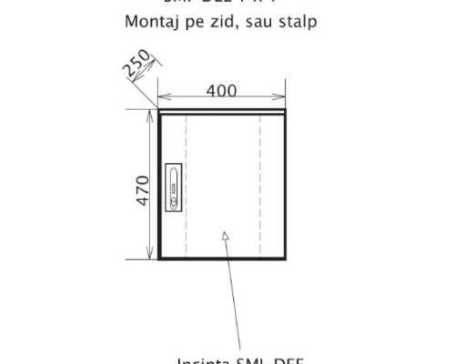 SMI-DEE 1X1 Montaj pe Zid sau Stalp